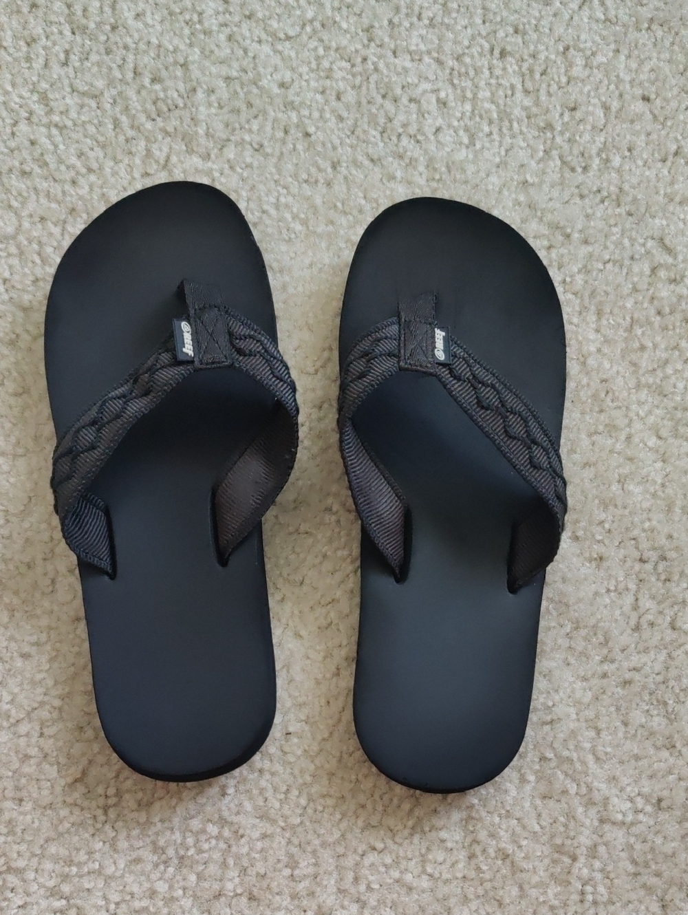 Reef Black Women's Flip Flop Sandals Y2K Cottagecore Coastal Beachy Summer Retro